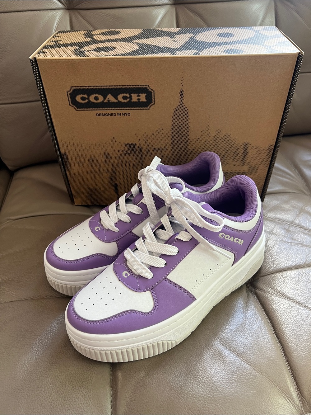 Brand New Coach  women Platform Sneaker Size 7 & 7.5